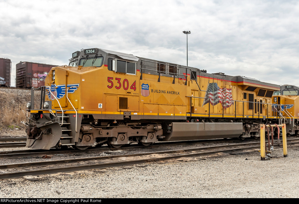 UP 5304, GE C45ACCTE at the BRC Clearing Yard 